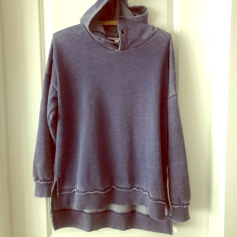 Hippie Rose Factory Distressed Long Hoodie Sz S